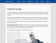 Tablet Screenshot of cyberinfo.se